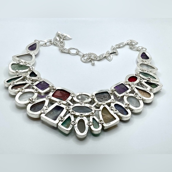 Muti-Gemstone Statement Necklace - Picture 10 of 15
